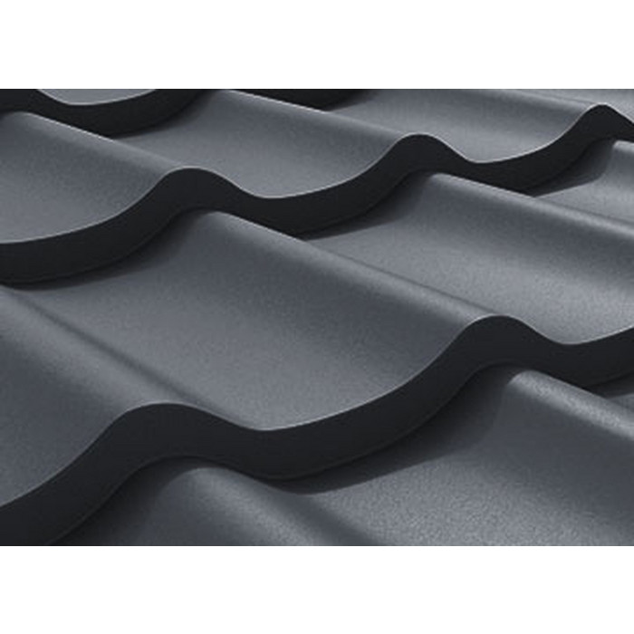 Металлочерепица Stynergy СуперМонтеррей Стальной Бархат (0.5) RAL 7024